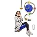 Laegendary Climbing Rope Tree Swing with Platforms and Disc Swings Seat, Green (Like New)