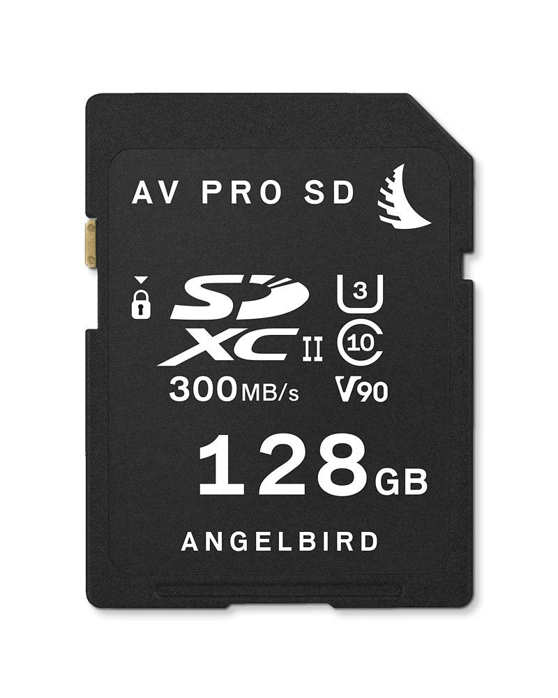 Angelbird AV PRO SD 128GB SDXC UHS-II V90 Memory Card 300MB/s Read 260MB/s Write (Like New)