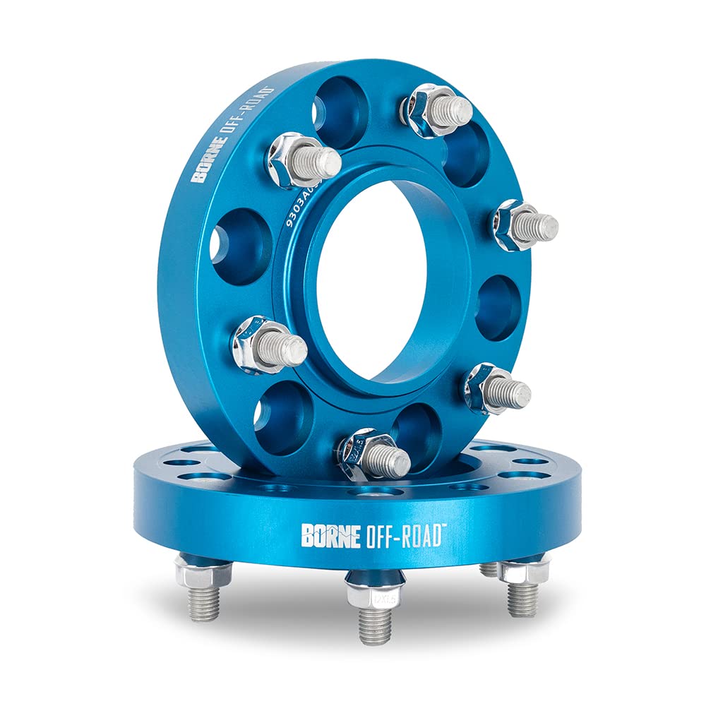 Mishimoto Wheel Spacers, 6x135, 87.1 Center Bore, M14x1.5, 25mm Thick, Blue (Like New)