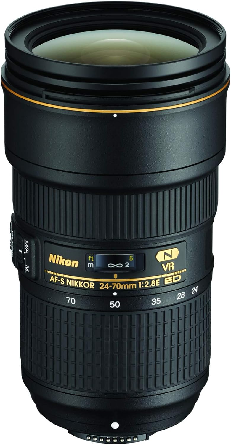 Nikon AF-S FX NIKKOR 24-70mm f/2.8E ED Vibration Reduction Zoom Lens DSLR Camera (Like New)