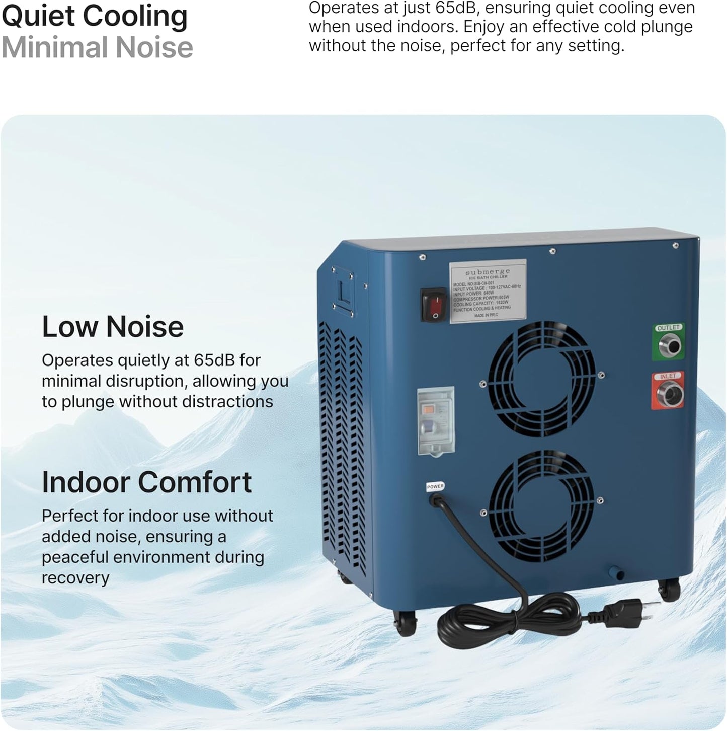 Submerge Ice Bath Cold Plunge Water Chiller & Heater w/ 3 Stage Water Filtration (Like New)