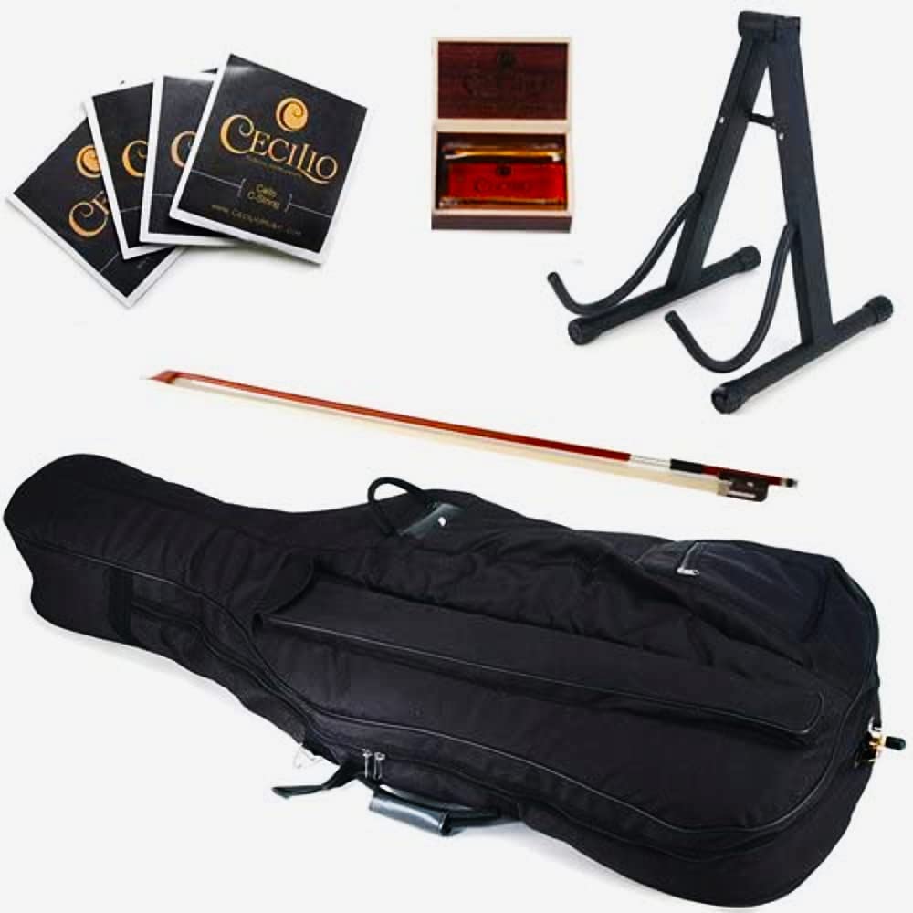 Cecilio Student 1/8CCO-200 Cello Kit with Soft Case, Stand, 1/8 - Varnish (Used)