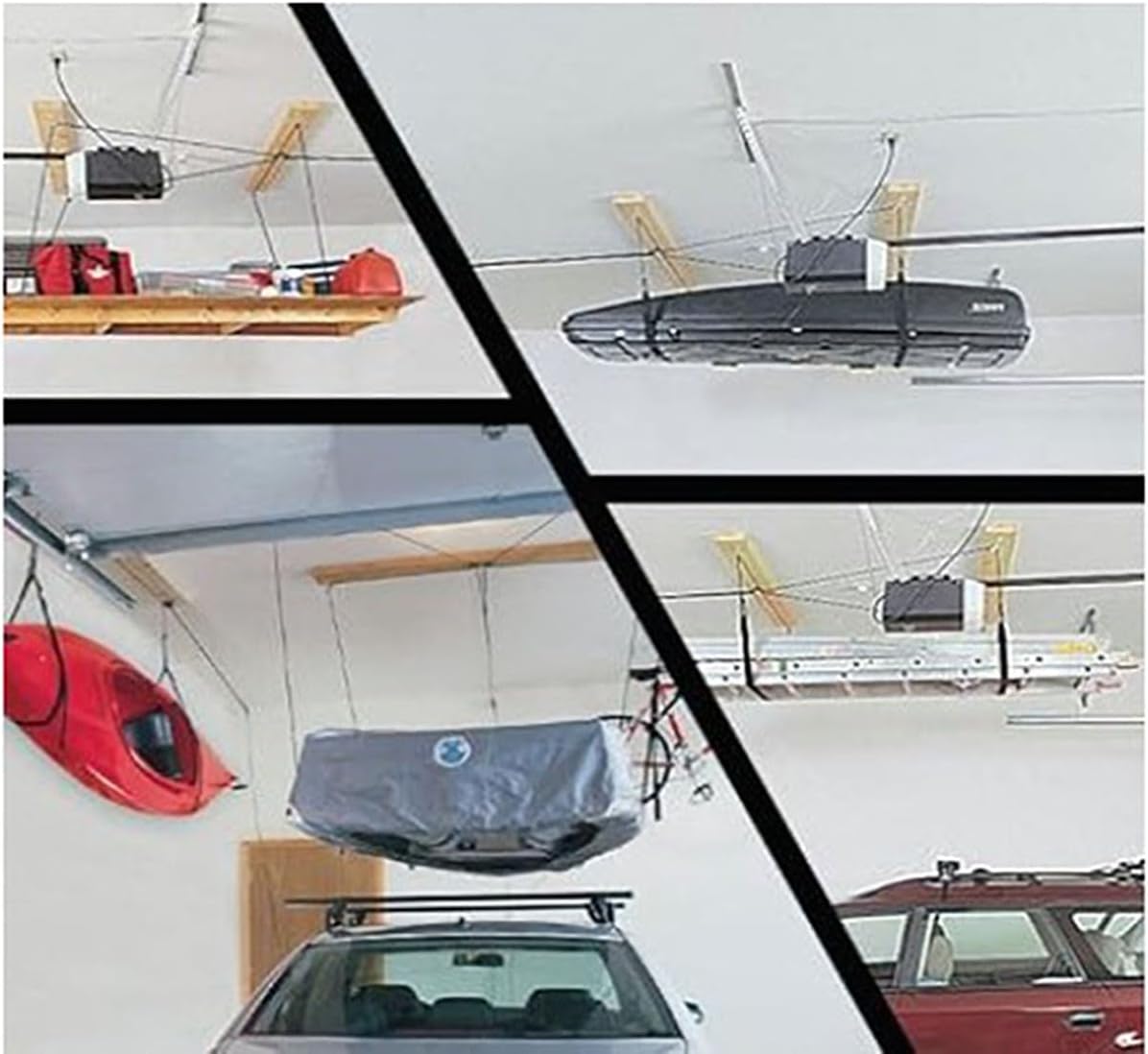 HARKEN Overhead Garage Storage 2 Point Nylon Hoist System for Bikes and Kayaks (Used)