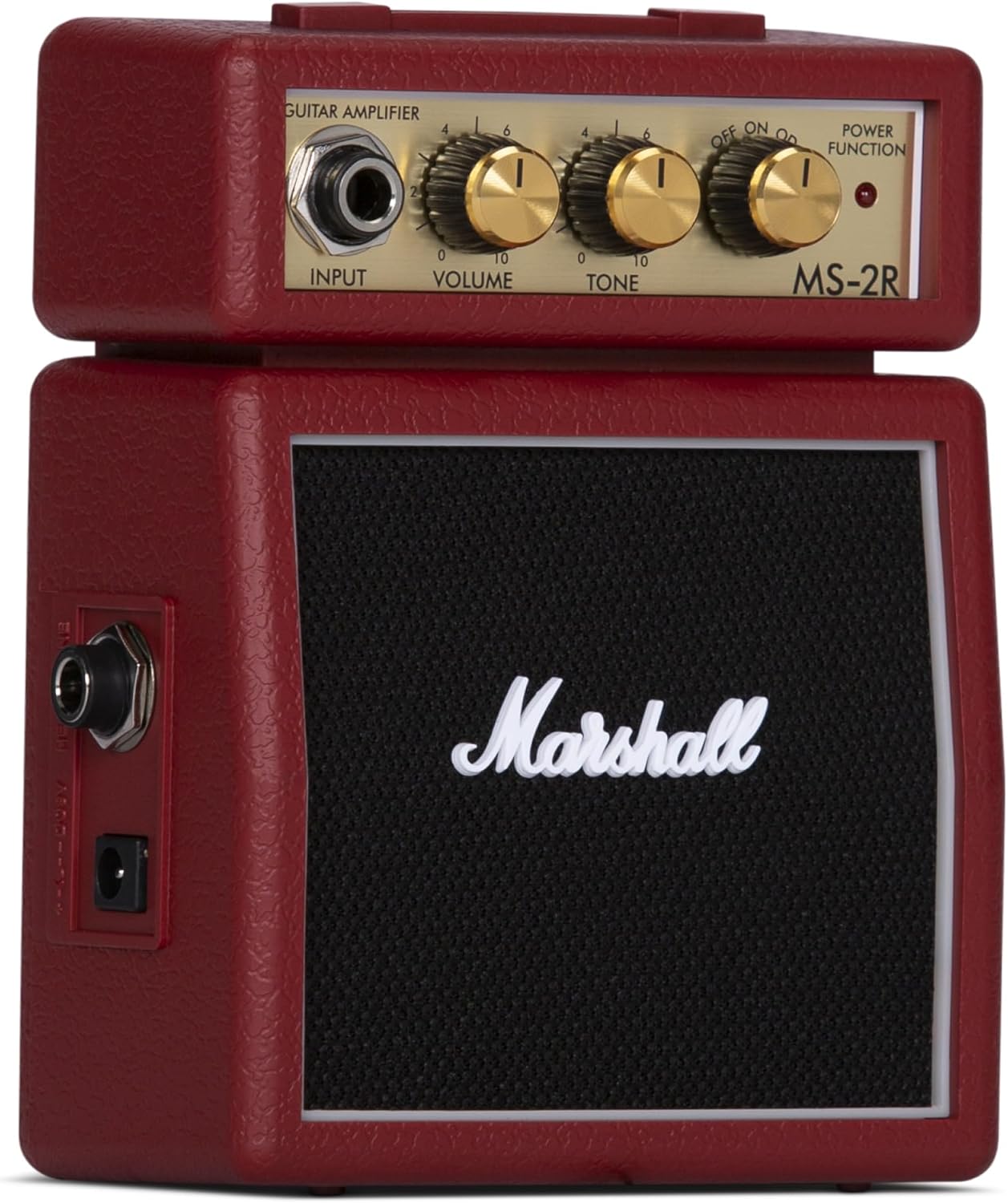 Marshall MS-2R Micro Amp 1W Solid State Guitar Amplifier w/ Headphone Jack - Red (Used)