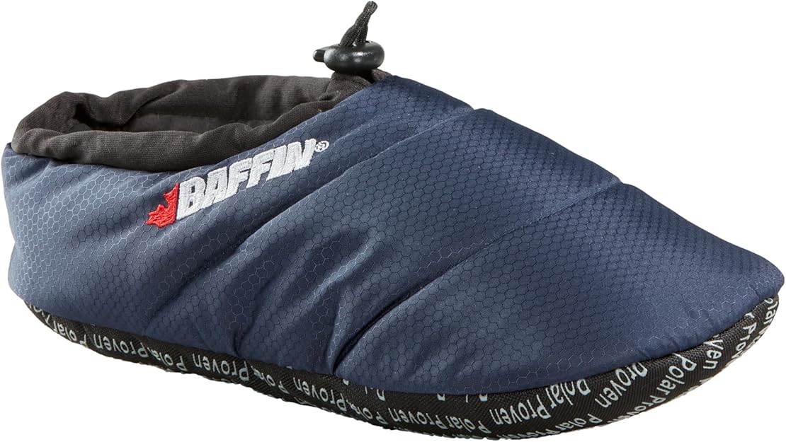 Baffin Cush Ripstop Nylon Unrivalled 8-layer Slip-On Slipper, Navy, Size X-Large (Used)