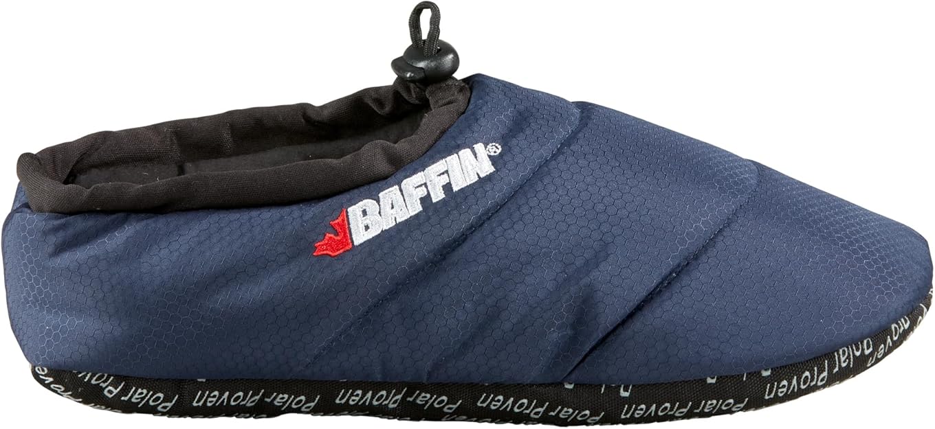 Baffin Cush Ripstop Nylon Unrivalled 8-layer Slip-On Slipper, Navy, Size X-Large (Used)