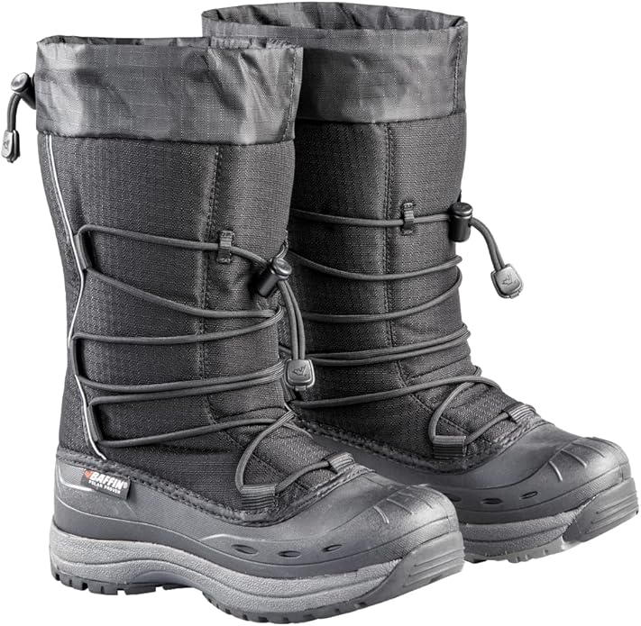 Baffin Women's Snogoose 100% Synthetic Winter Boot, Rubber Sole - Size 9, Black (Like New)