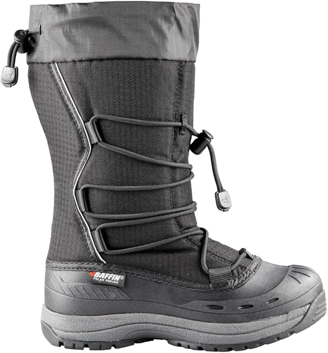 Baffin Women's Snogoose 100% Synthetic Winter Boot, Rubber Sole - Size 9, Black (Like New)