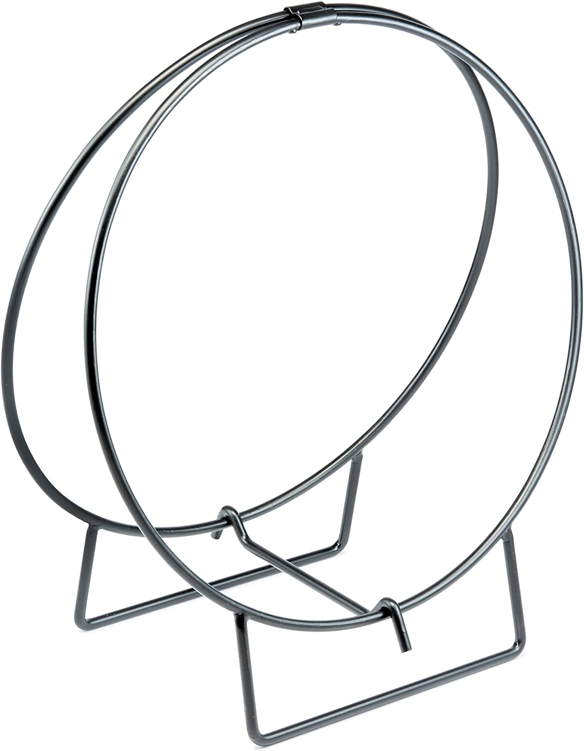 UniFlame W-1890 Iron Log Hoop with 1/2" Solid Stock Tool, Finished Black (Like New)