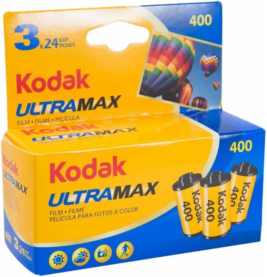 Kodak 6034052 Colored 35mm Ultra Max 400 Film, Blue/Yellow (New)