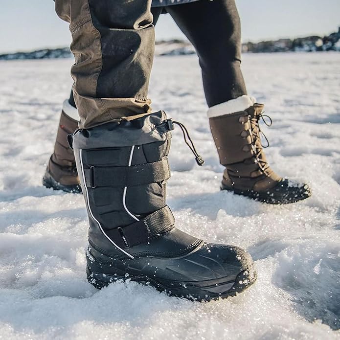 Baffin 4000-M001 Eiger Rubber Winter Boots for Men, Size 11 - Bk1 - Black (Used)