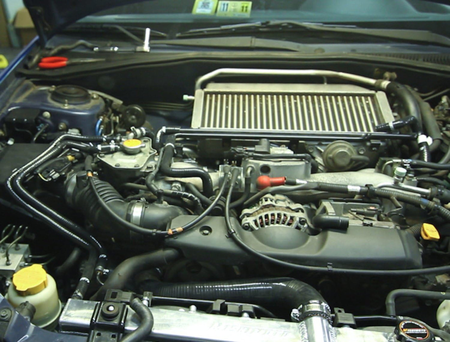 Mishimoto MMHOSE-SUB-ANCBL Ancillary Hose Kit for 2001�2005 Subaru WRX - Blue (Like New)