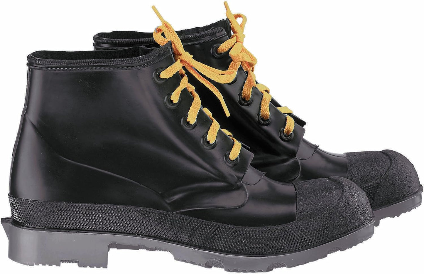 ONGUARD 86104 PVC Men's Steel Toe Workshoe with Cleated Outsole - Black, Size 9 (Used)