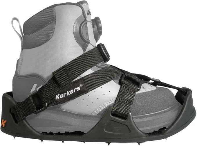 Korkers RockTrax Plus Cleated Overshoe for Ice & Rock, Black/Moonrock - XX-Large (New)