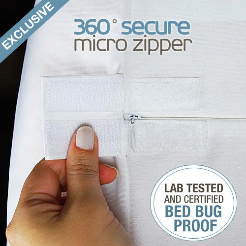 SafeRest Cotton Mattress Encasement with Zipper Closure, Crib, 6" Deep - Red (New)