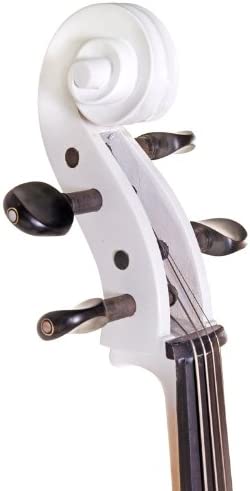 Cecilio 4/4 CECO-1WH Pearl Electric Cello with Ebony Fittings in Style 1, White (Used)