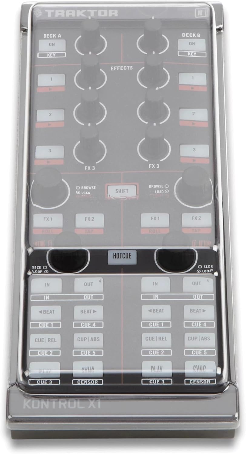 Decksaver Polycarbonate Cover for The NI KONTROL X1 / F1 - Smoked/Clear (Like New)