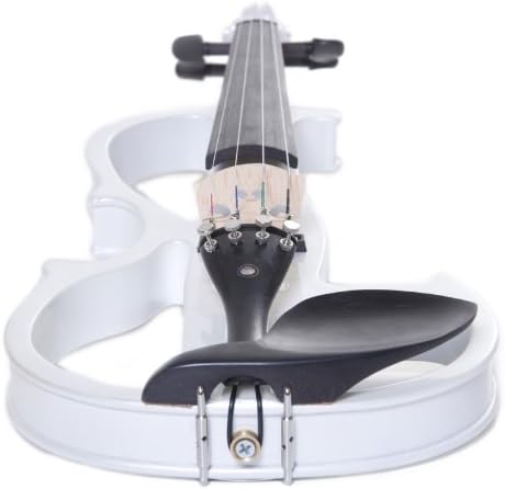 Cecilio L4/4CEVN-L2W Left-Handed Solid Wood Pearl White Electric Violin (Used)