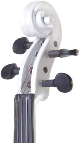 Cecilio L4/4CEVN-L2W Left-Handed Solid Wood Pearl White Electric Violin (Used)