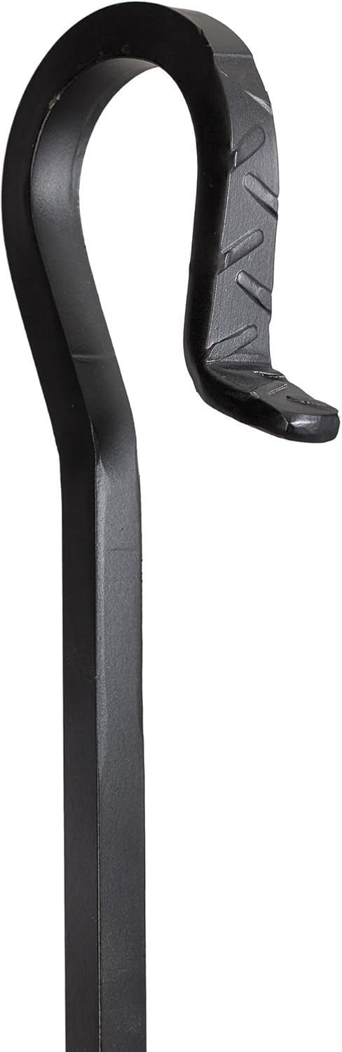 UniFlame C-1003 29.5" Ergonomic Fireplace Ash Shovel with Crook Handle - Black (Like New, No Retail Box)