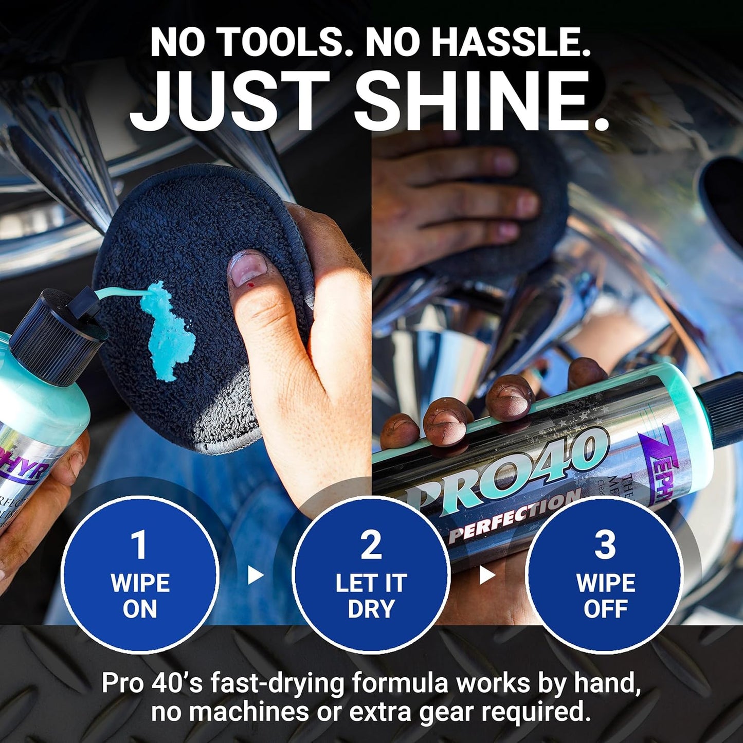 Zephyr Pro 40 Perfection Liquid Metal Polish for Semi Truck & Big Rigs-Fuel Tank (Like New)