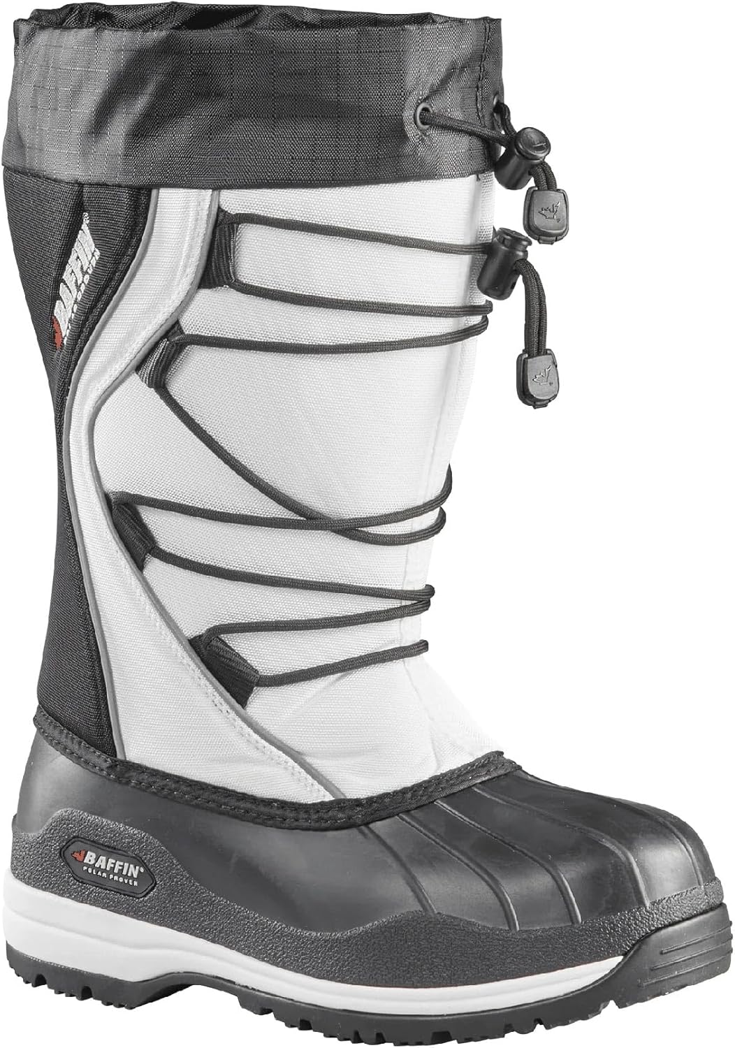 Baffin Women's ICEFIELD Tall Waterproof & Lightweight Snow Boots, Size 7 - White (Like New, Damaged Retail Box)