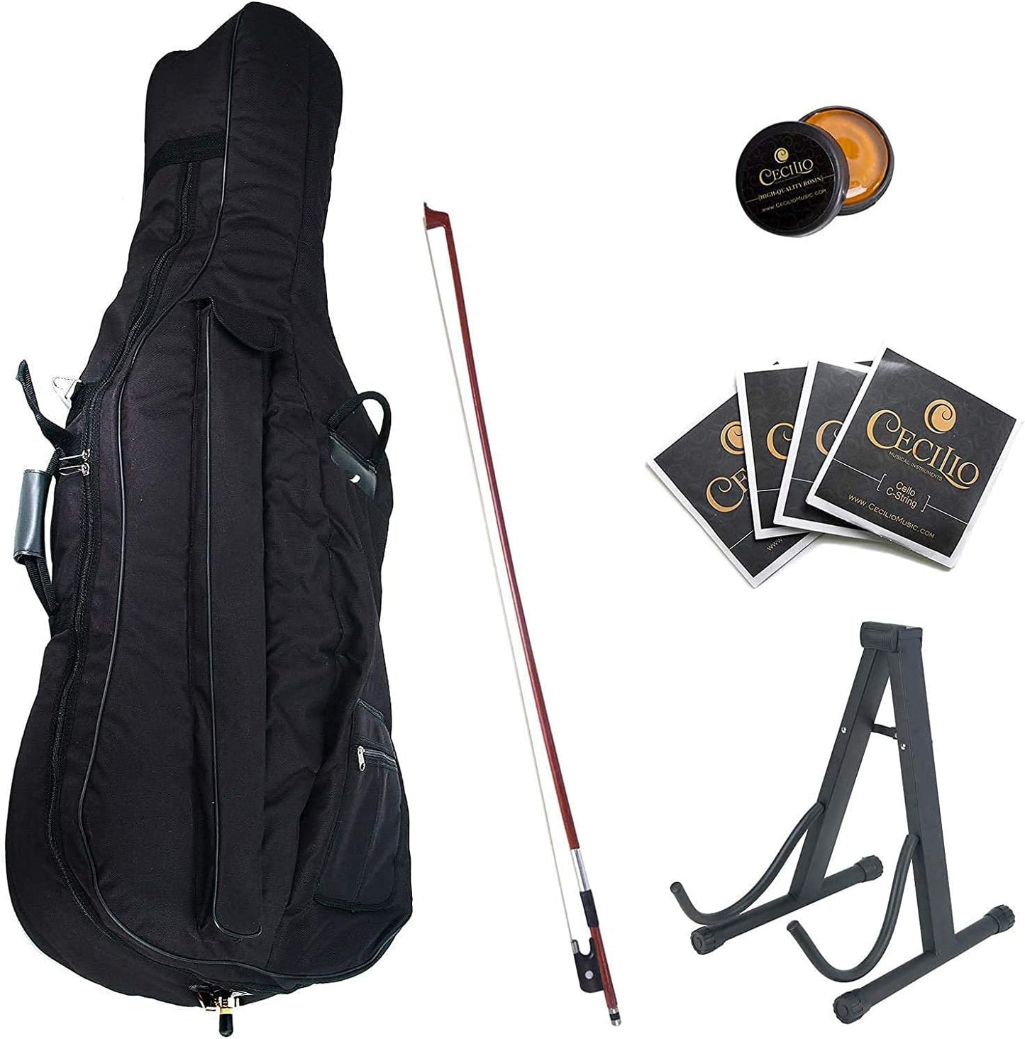Cecilio 3/4CCO-100 Cellos for Kids & Adults w/Bow, Case & Strings, 3/4 - Natural (Used)