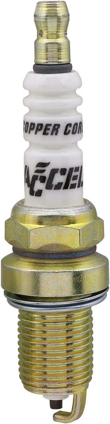 ACCEL 0786-4 Copper Core Spark Plugs w/ 14mm Thread Size Machine Rolled - 4 Pack (Like New)