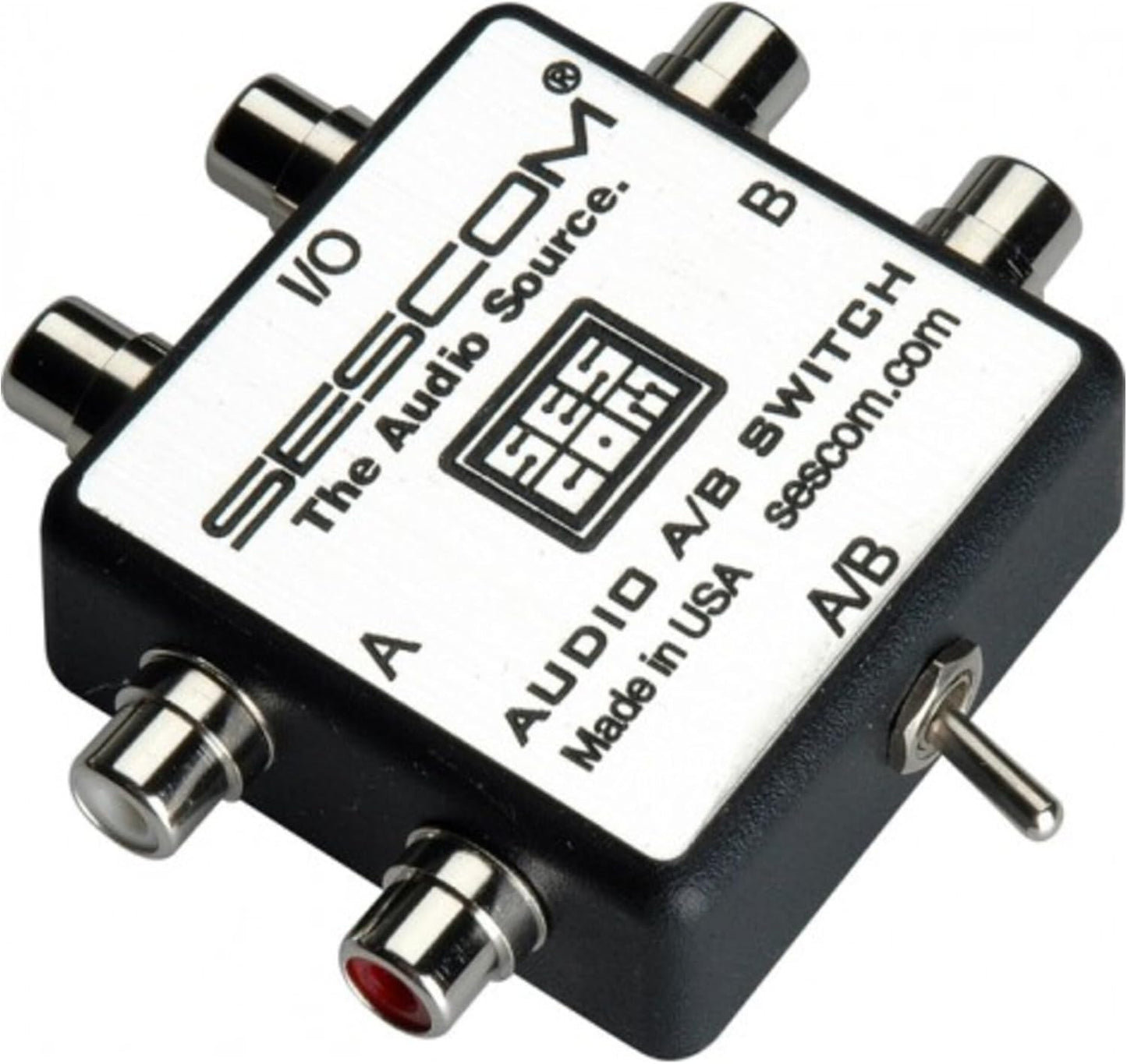 Sescom SES-AUDIO-AB RCA Connector Stereo Audio MP3 iPod FLAC WMA A/B Switch (Used)