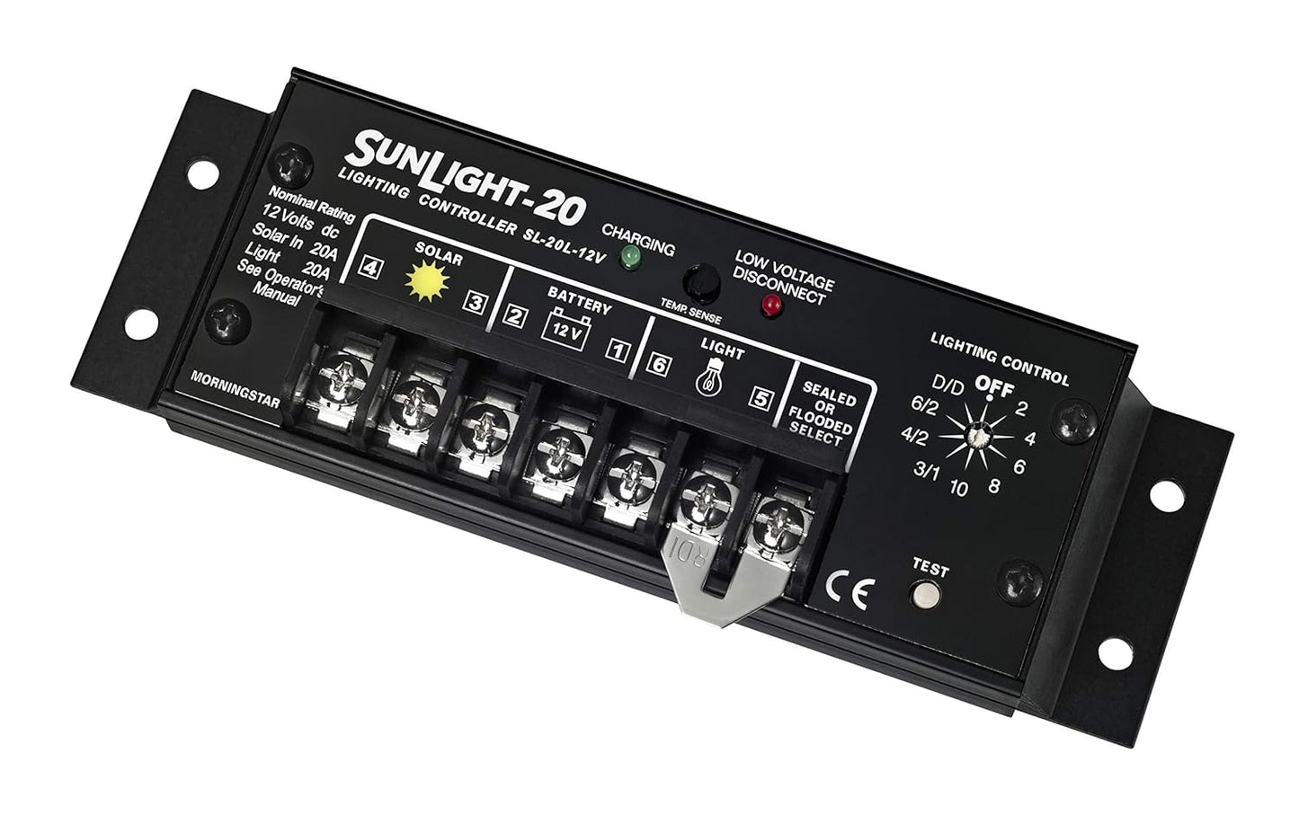 Morningstar Corporation SL-20L-12V Solar Charge Controller with Lighting Control (Used)