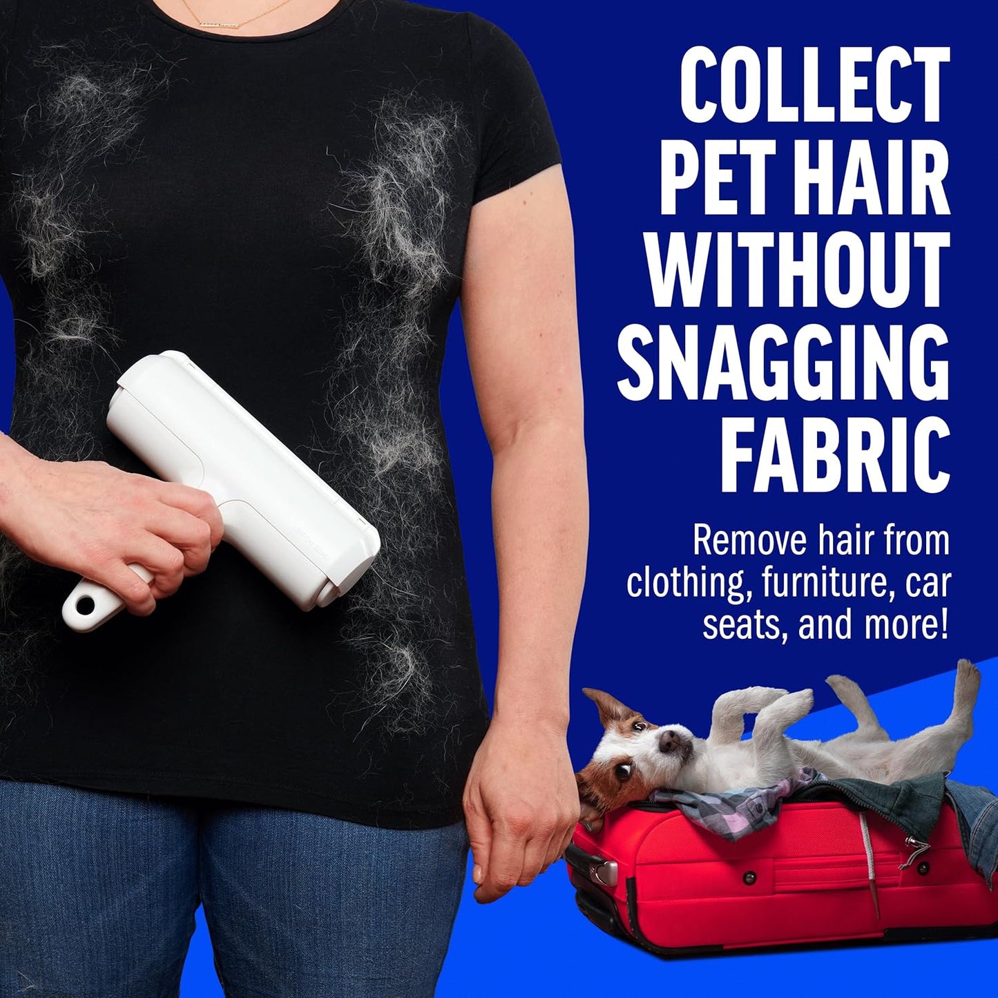Chom Chom Roller Pet Hair Remover and Reusable Lint Roller (New)