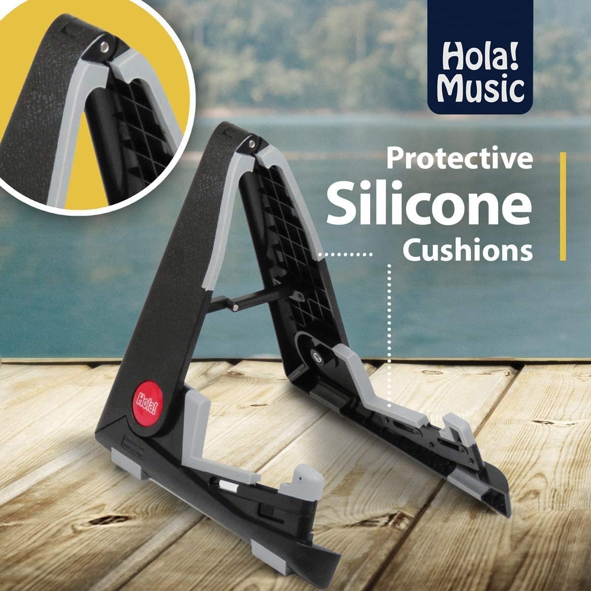 Hola! Music Portable 2-Pack Guitar Stand for Acoustic and Classical Guitars (Used)