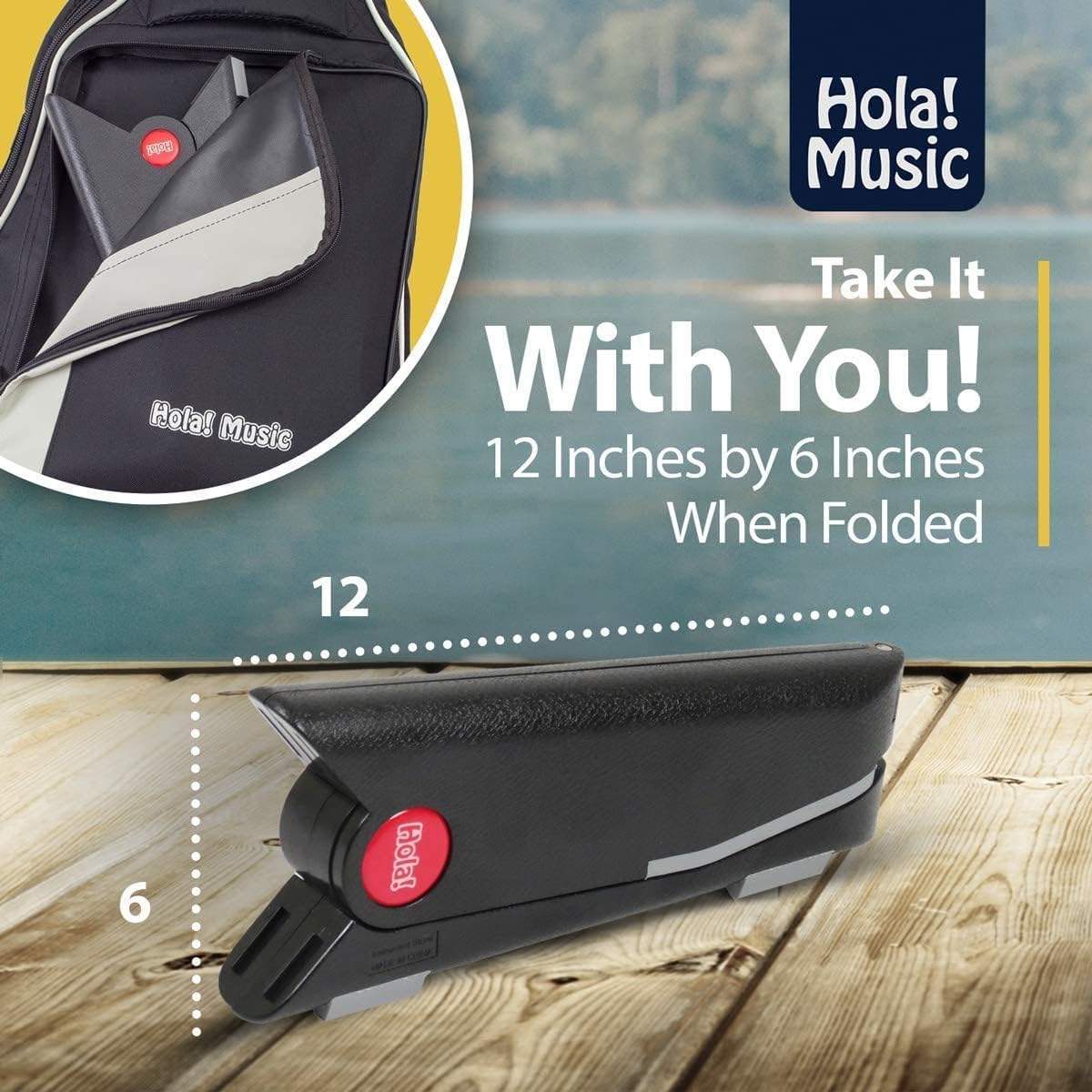 Hola! Music Portable 2-Pack Guitar Stand for Acoustic and Classical Guitars (Used)