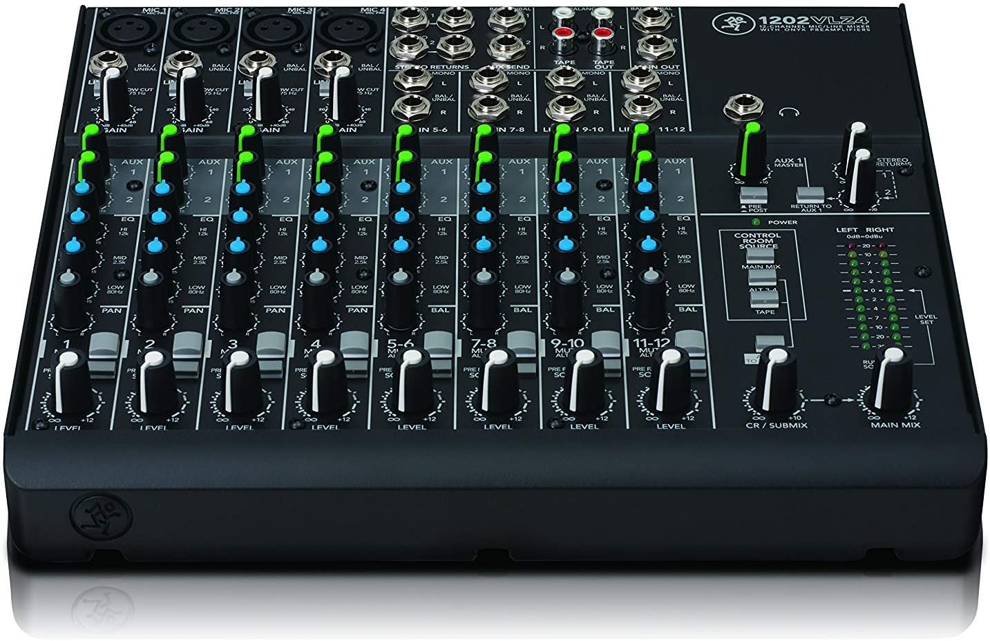 Mackie VLZ4 Series 12-Channel Mixer with Ultra-wide 60dB Gain Range - Gray (Used)