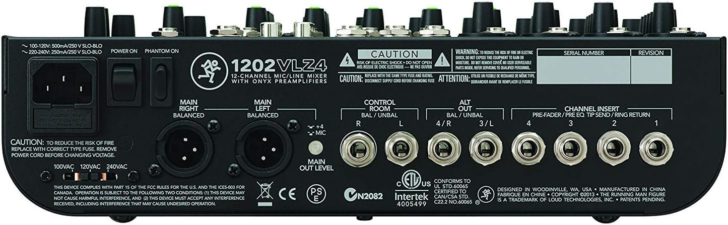 Mackie VLZ4 Series 12-Channel Mixer with Ultra-wide 60dB Gain Range - Gray (Used)