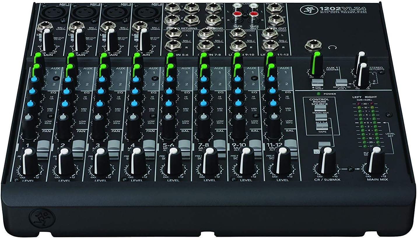 Mackie VLZ4 Series 12-Channel Mixer with Ultra-wide 60dB Gain Range - Gray (Used)