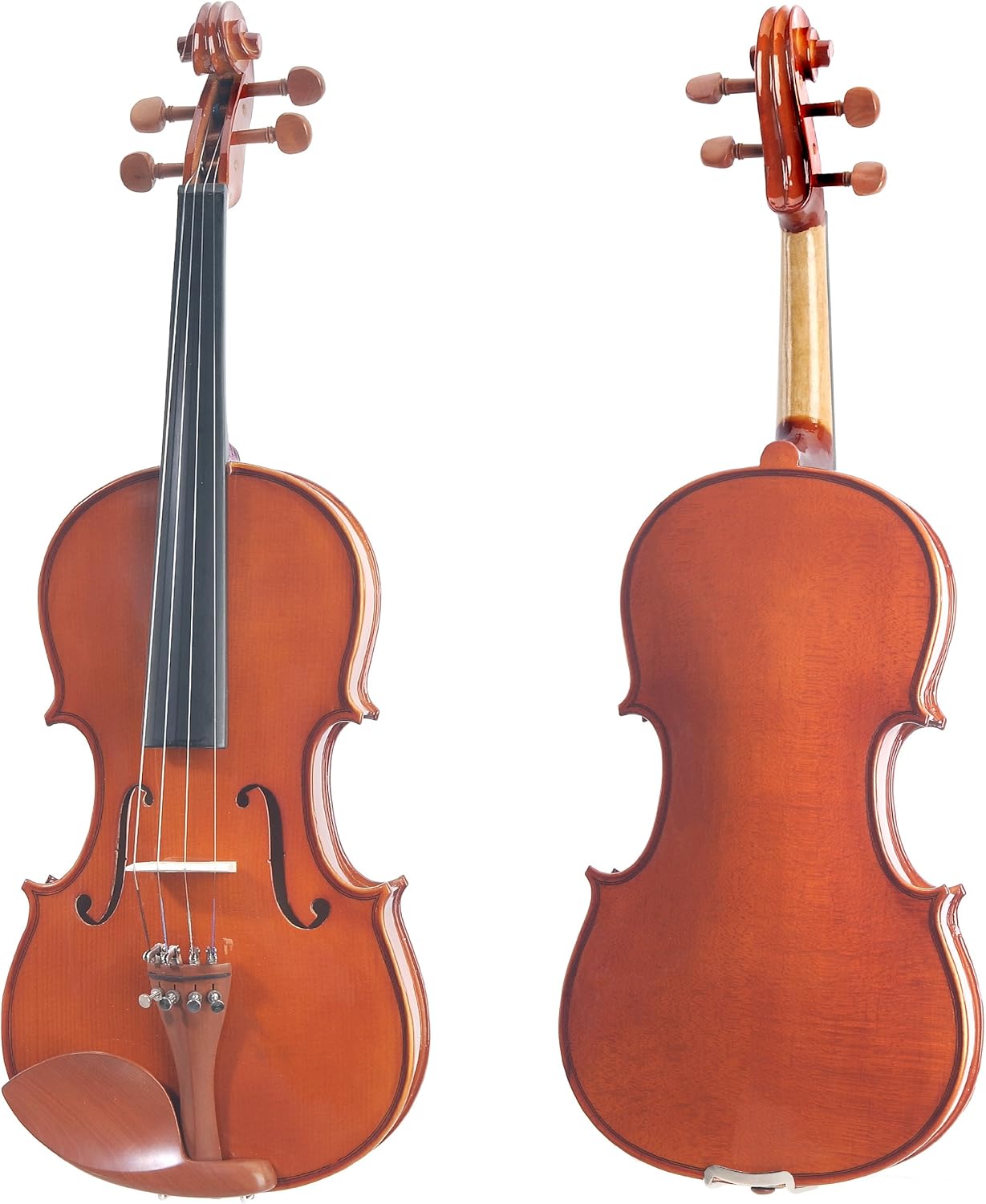 Cecilio CVN-200 Solidwood Violin with D'Addario Prelude Strings, 1/4 - Nickel (Used)