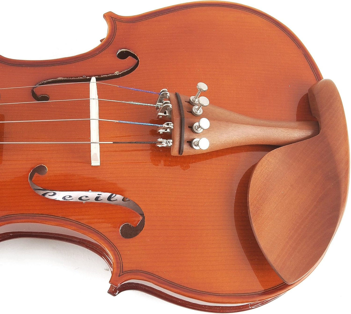 Cecilio CVN-200 Solidwood Violin with D'Addario Prelude Strings, 1/4 - Nickel (Used)