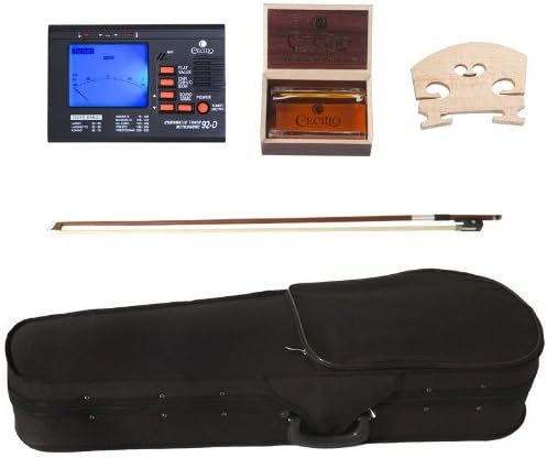 Cecilio CVA-500 Solidwood Ebony Fitted Viola w/D'Addario Prelude Strings - 16 in (Used)