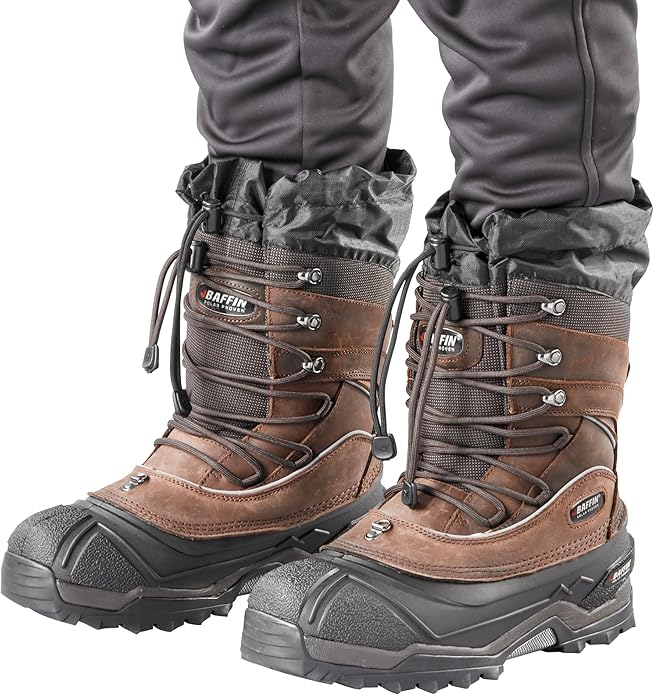 Baffin Men's Snow Monster Insulated All-Weather Boot, Worn Brown, Size 9 (Like New)