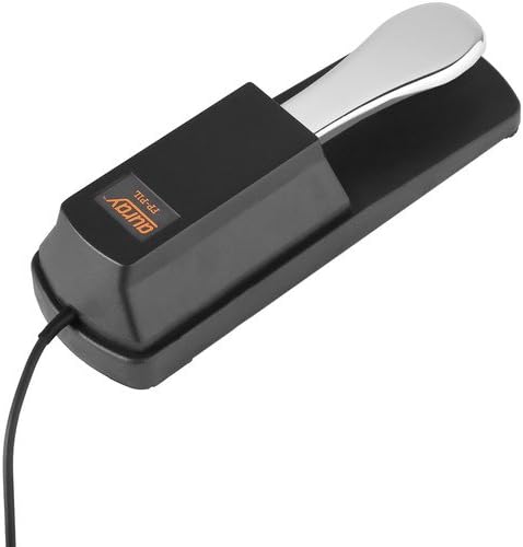 Auray FP-P1L Universal Sustain Pedal for Keyboards and Digital Pianos, Chrome (New)