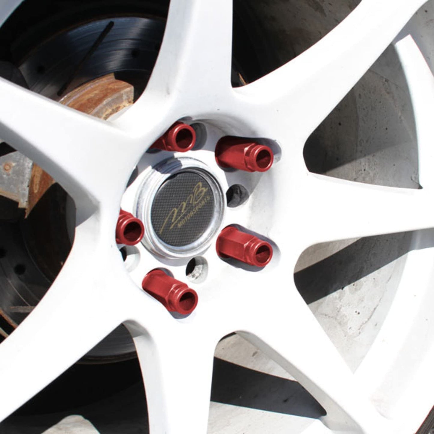 Mishimoto MMLG-15-LOCKRD Red M12 x 1.5 Aluminum Locking Lug Nut (Like New)