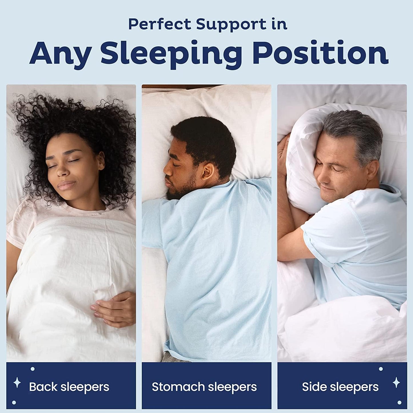 Snuggle-Pedic Snug Original Memory Foam Pillows for Sleeping, Queen - White (Used)