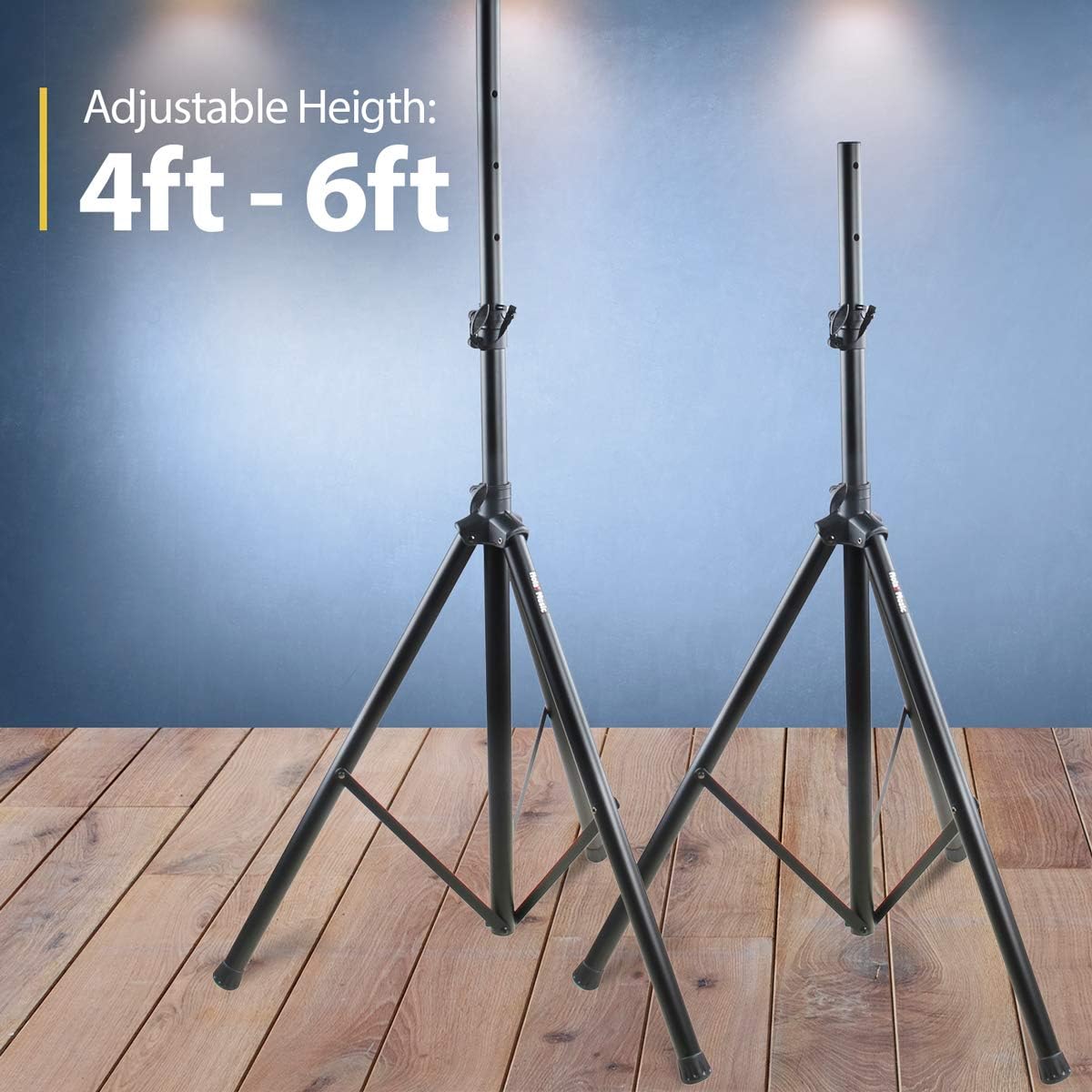 Hola! Music Professional PA Tripod Stand 4-6ft Adjustable (HPS-200S) (Like New)