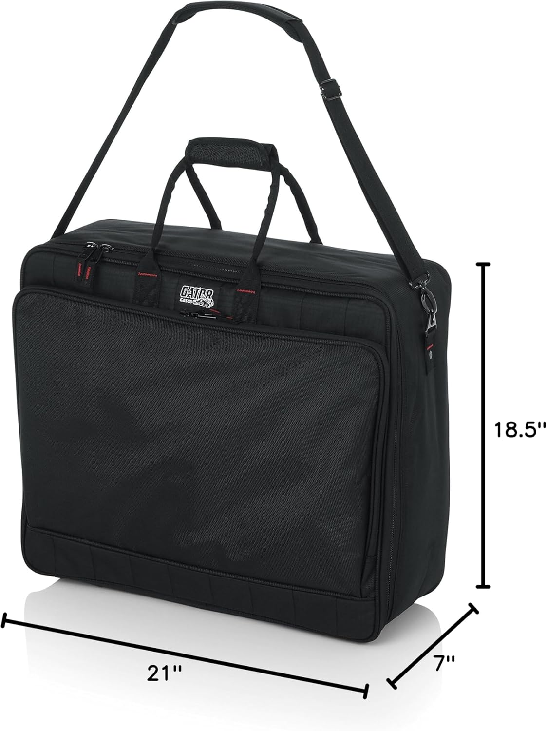 Gator Padded Nylon Zipper Mixer/Gear Carry Bag with Removable Strap - Black (Like New)