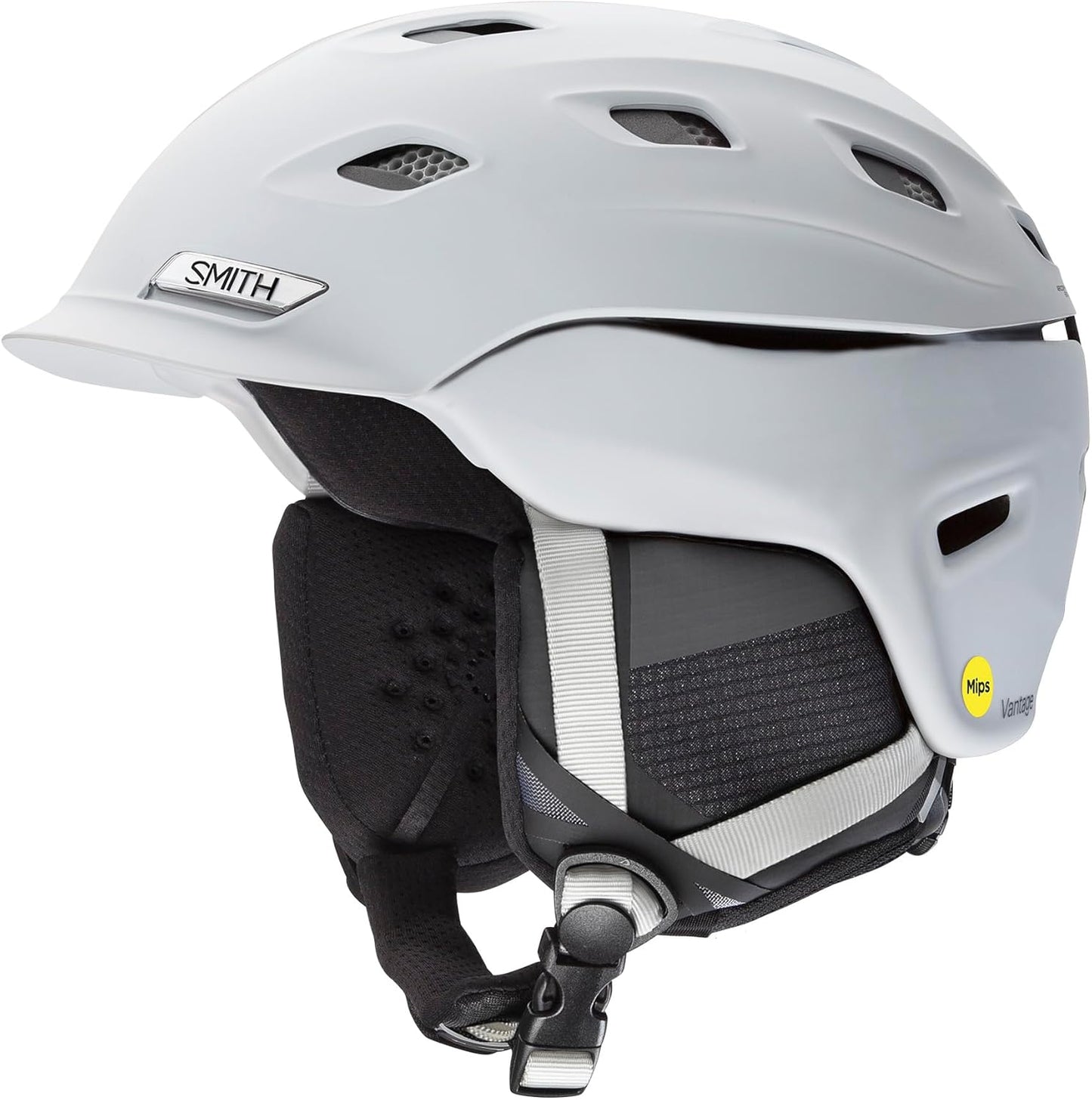 SMITH Optics Adult Vantage MIPS Snow Sports Helmet, Matte White - Medium (55-59) (Like New, No Retail Box)