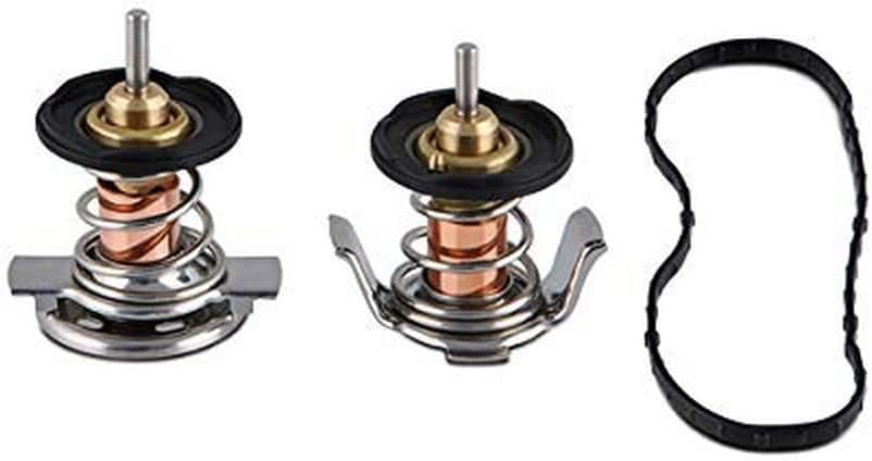Mishimoto Low Temperature Car Thermostat fits Ford 6.4L - Silver, (Set of 2) (Like New)