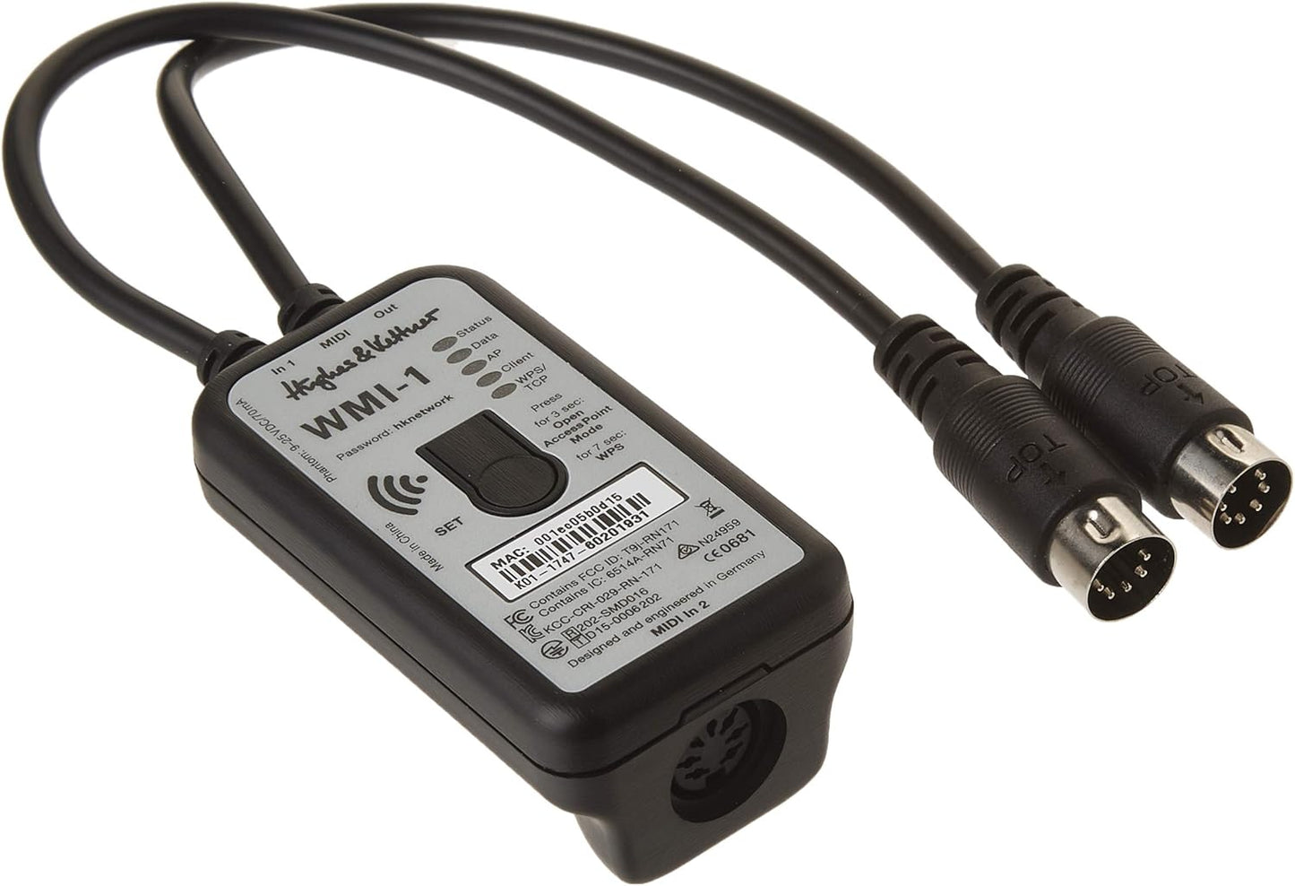 Hughes & Kettner WMI-1 Wireless MIDI Interface for GrandMeister Amplifier Head (Like New)