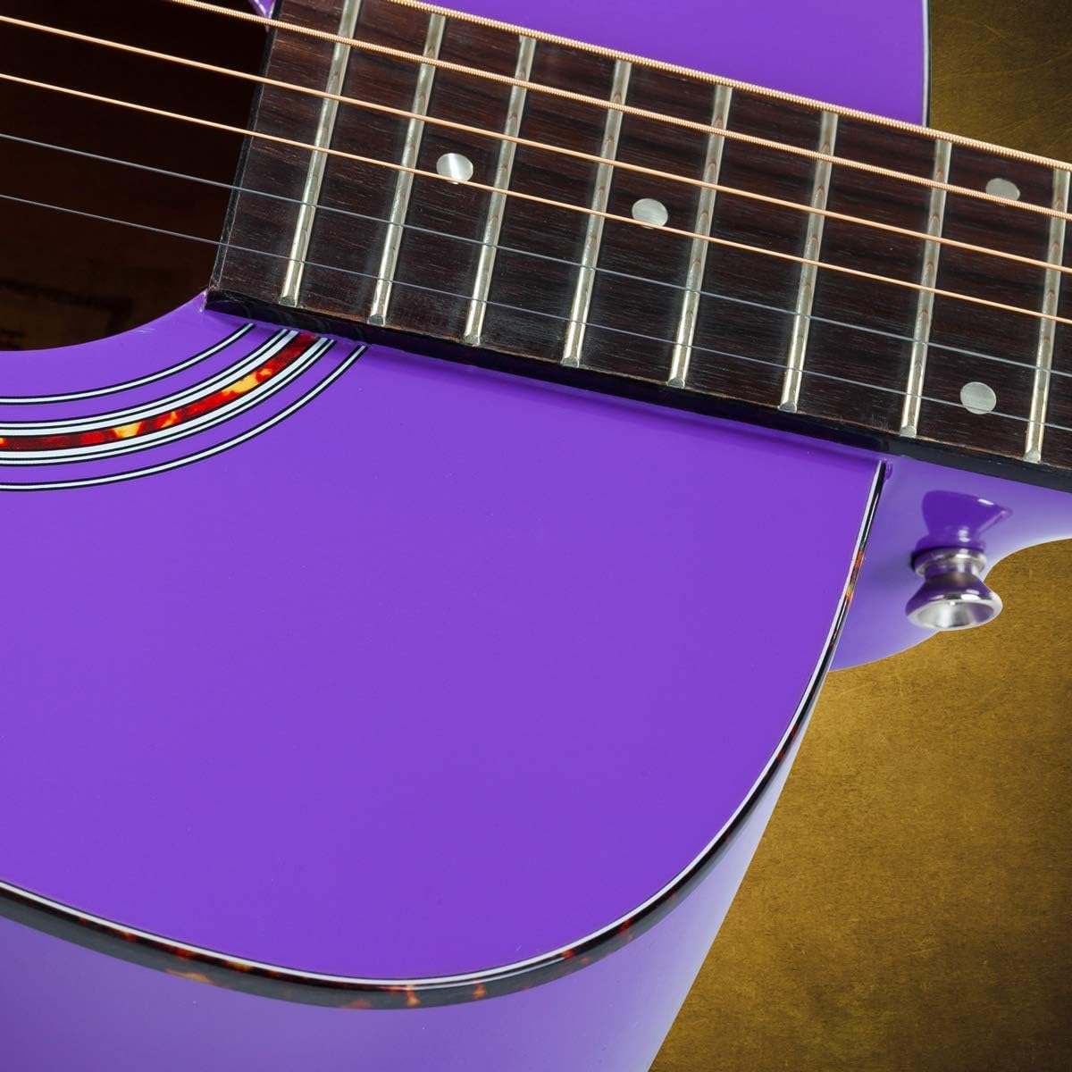 Hola! Music Acoustic Guitar Bundle for Beginners and Kids, 3/4, Right - Purple (Like New)