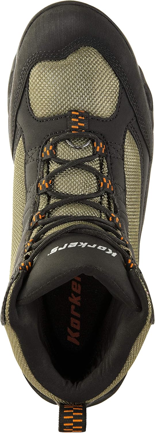 Korkers Greenback Wading Boots for Unisex-Adult, Size 14 - Dried Herb/Black (New)